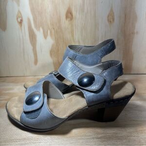 Rieker Gray Heeled Sandals Women’s Size 6